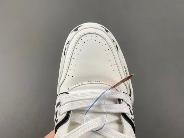 Louis Vuitton LV Trainer White Black Monogram-Print Leather Sculpted Chunky Sole Lifestyle Sneakers 5