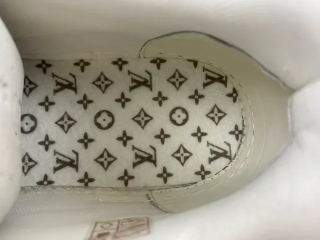 Louis Vuitton LV Trainer White Black Monogram-Print Leather Sculpted Chunky Sole Lifestyle Sneakers 8