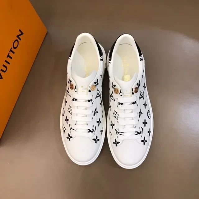 Louis Vuitton LV Trainer White Black Monogram-Printed Low-Top Lifestyle Sneakers 4