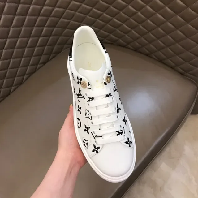 Louis Vuitton LV Trainer White Black Monogram-Printed Low-Top Lifestyle Sneakers 6