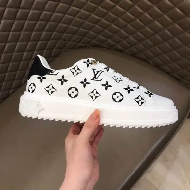 Louis Vuitton LV Trainer White Black Monogram-Printed Low-Top Lifestyle Sneakers 9
