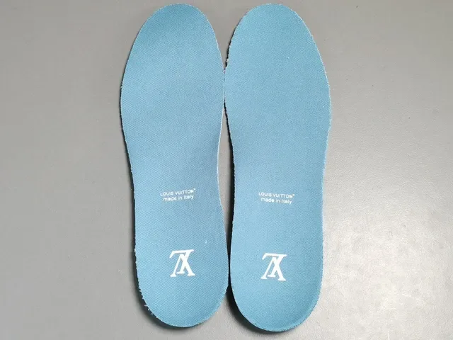 Louis Vuitton LV Trainer White Blue Monogram Denim Mesh Lifestyle Sneakers 2