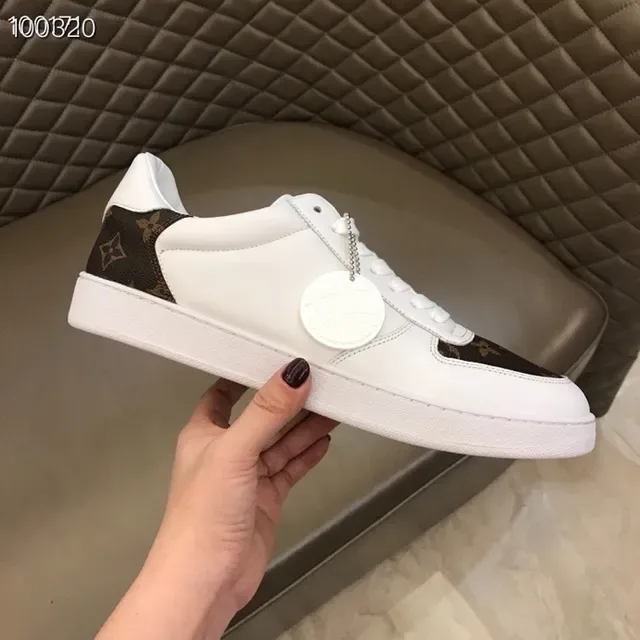 Louis Vuitton LV Trainer White Brown Low-Top Leather And Monogram Canvas Lifestyle Sneakers 2
