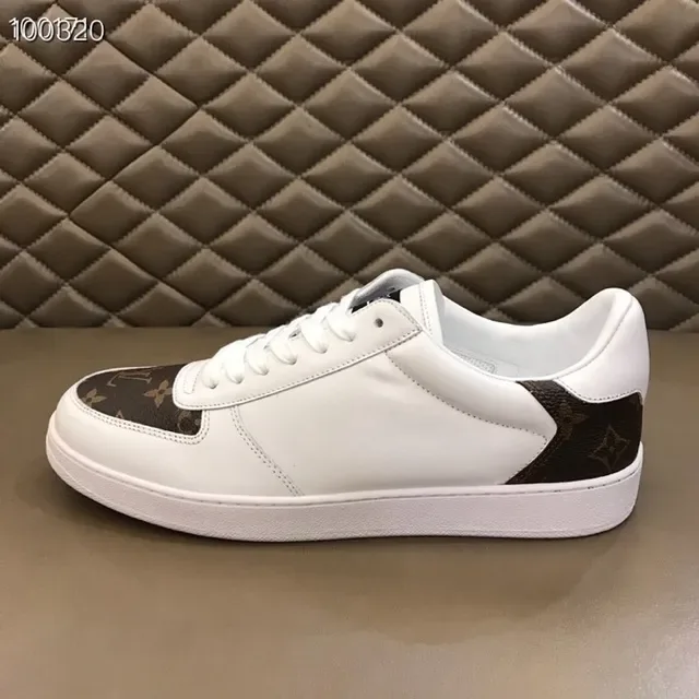 Louis Vuitton LV Trainer White Brown Low-Top Leather And Monogram Canvas Lifestyle Sneakers 5