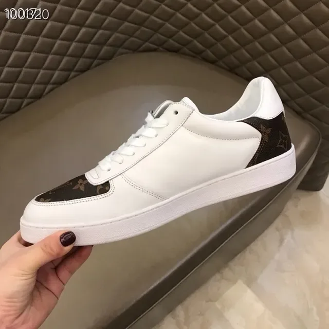 Louis Vuitton LV Trainer White Brown Low-Top Leather And Monogram Canvas Lifestyle Sneakers 7