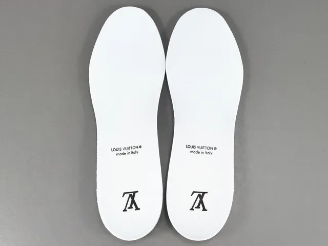 Louis Vuitton LV Trainer White Gray Monogram-Print Sculpted Midsole Lifestyle Sneakers 3