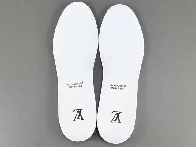 Louis Vuitton LV Trainer Blanc Multicolore Cuir Supérieur Appliqués Graphiques Sneakers Lifestyle 3