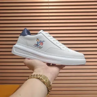 Louis Vuitton LV Trainer White Navy Low-Top Embroidered Monogram Lifestyle Sneakers