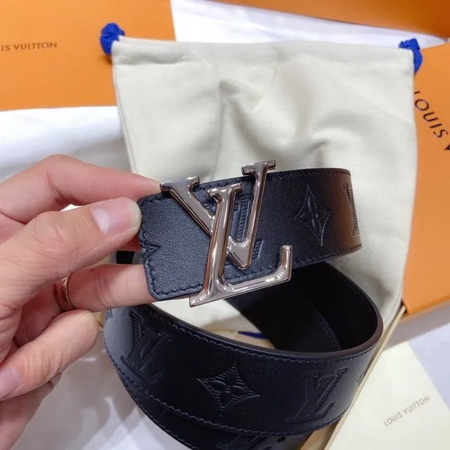 Louis Vuitton LV Turnlock Cinturón Negro Monogram Empreinte Cuero 4