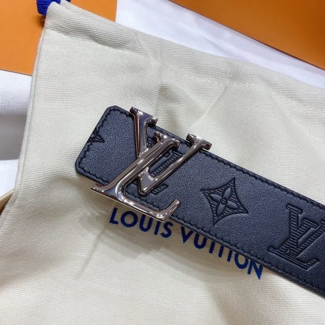 Louis Vuitton LV Turnlock Cinturón Negro Monogram Empreinte Cuero 8