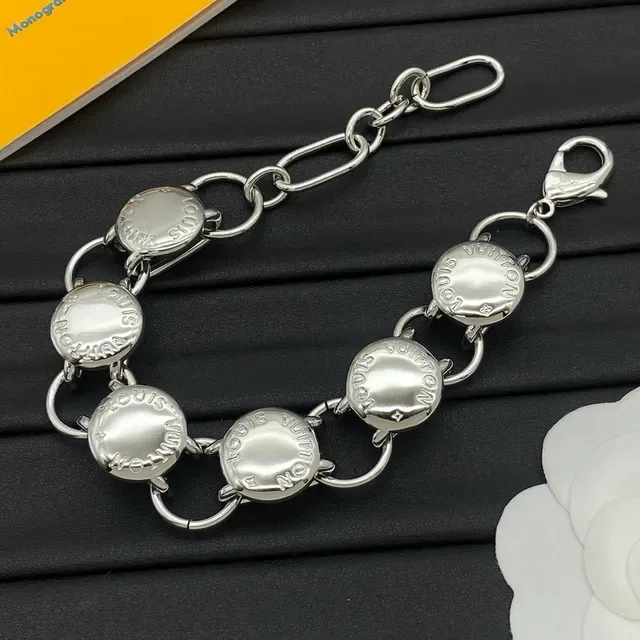 Louis Vuitton Medallion Chain Silver-Tone Bracelet 3