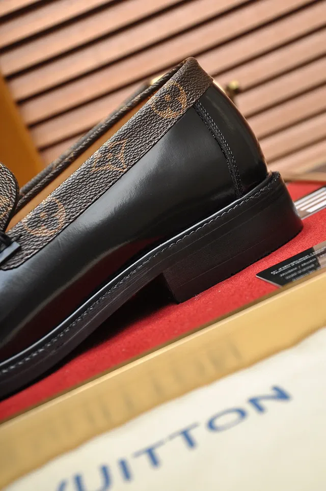 Louis Vuitton Monogram Canvas and Patent Leather LV Buckle Loafers 2