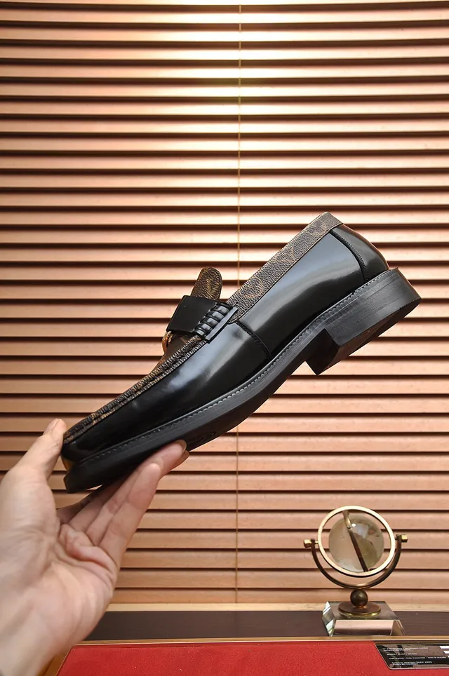 Louis Vuitton Monogram Canvas and Patent Leather LV Buckle Loafers 6