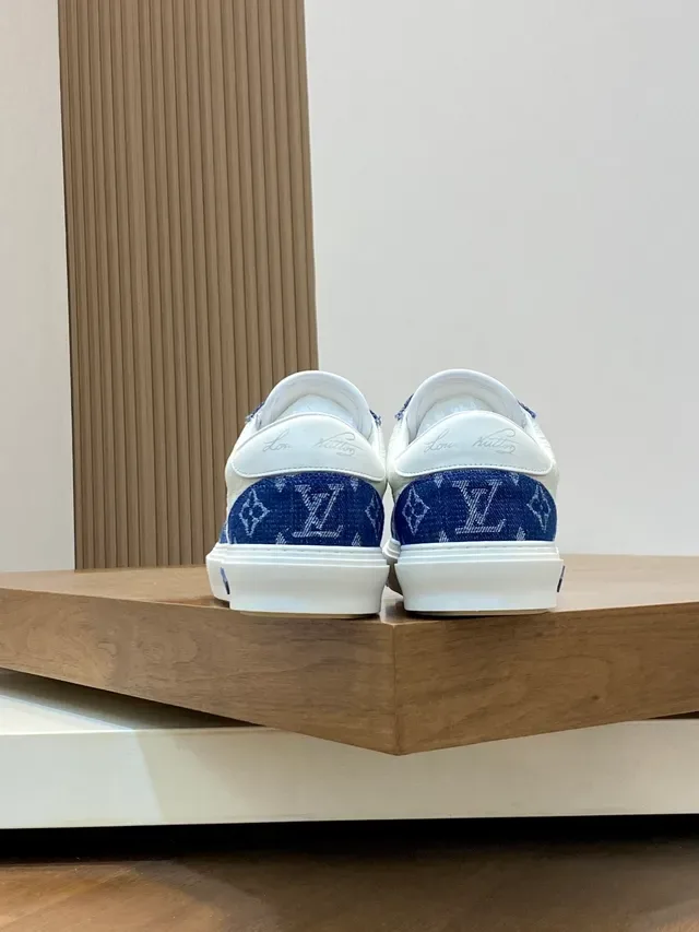Louis Vuitton Monogram Canvas Navy and White Lifestyle Sneakers 3