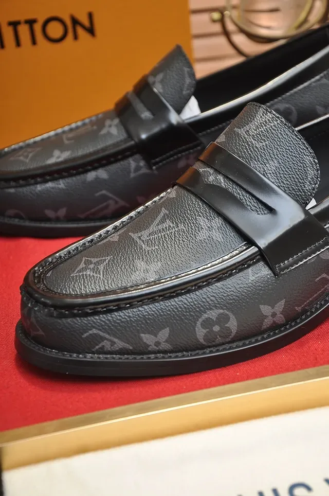 Louis Vuitton Monogram Leather Penny Loafers 2