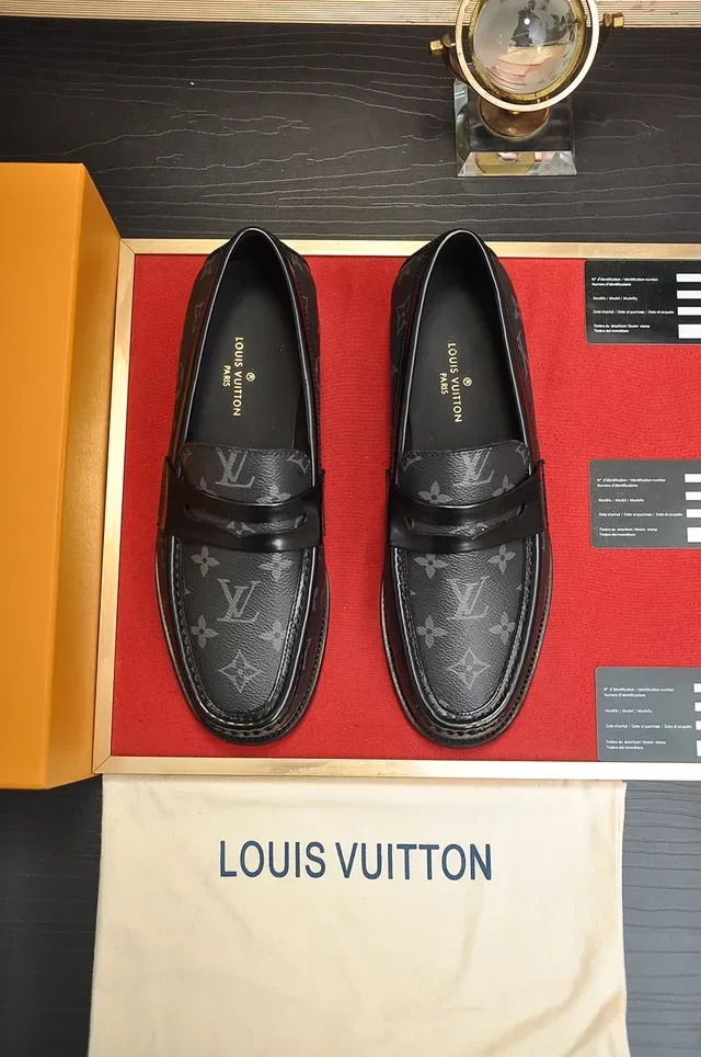 Louis Vuitton Monogram Leather Penny Loafers 5