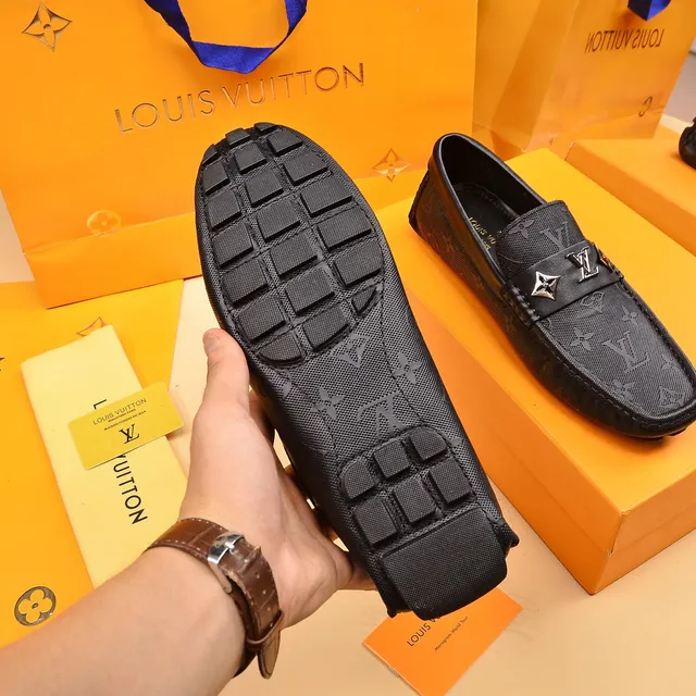 Louis Vuitton Monogram Loafer Noir Slip-On Loafers 4