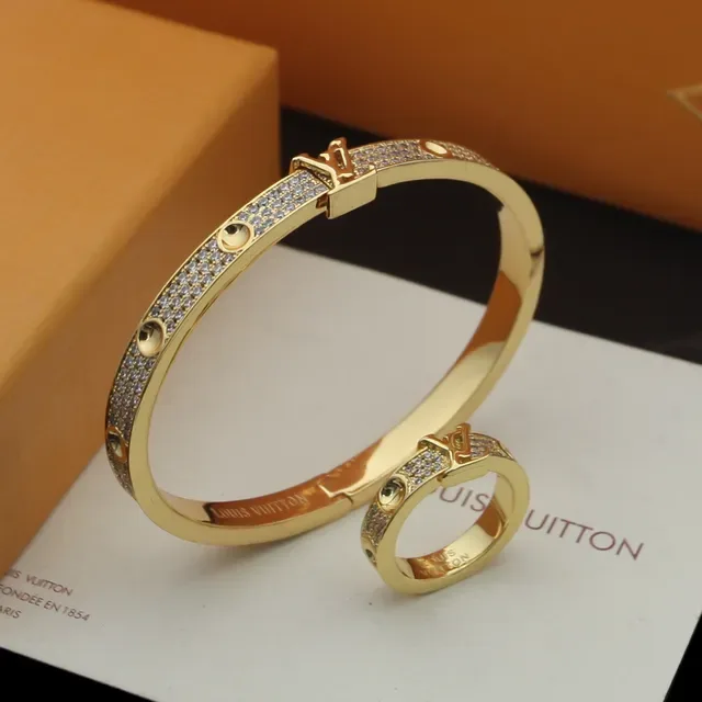 Louis Vuitton Monogram Anillo plata dorado oro rosa 2