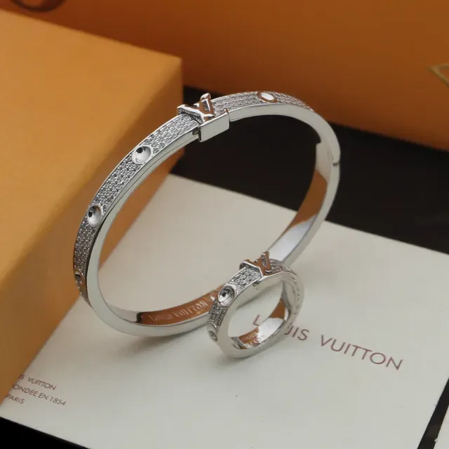 Louis Vuitton Monogram Anillo plata dorado oro rosa 3