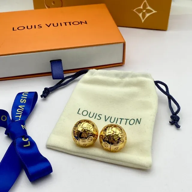 Louis Vuitton Monogram Sphere Gold Silver Spherical Bracelet 4