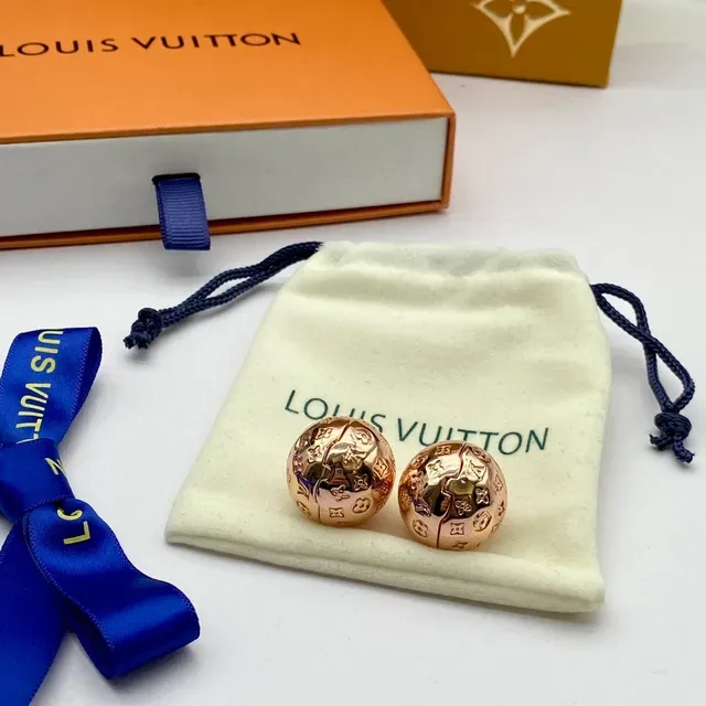 Louis Vuitton Monogram Sphere Gold Silver Spherical Bracelet 8