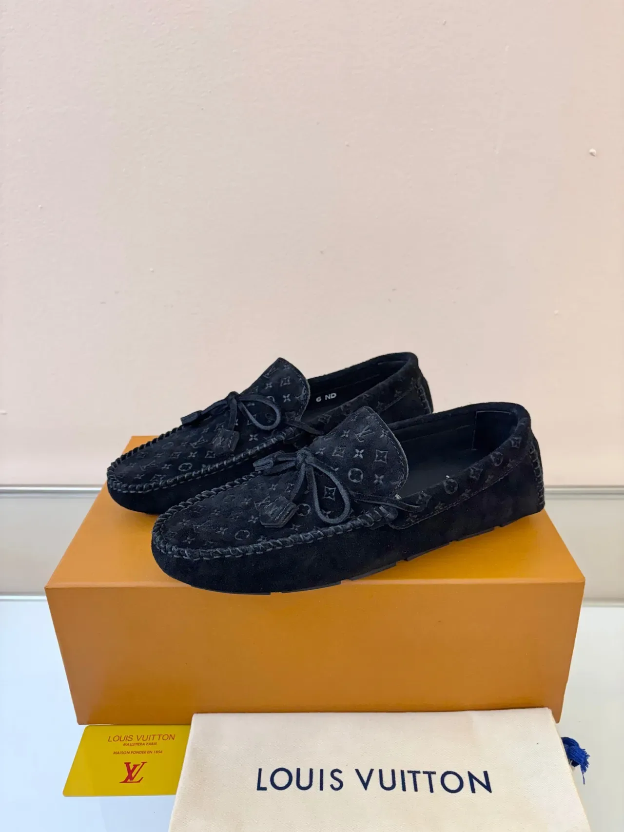 Louis Vuitton Monogram Suede Tassel Loafers 2