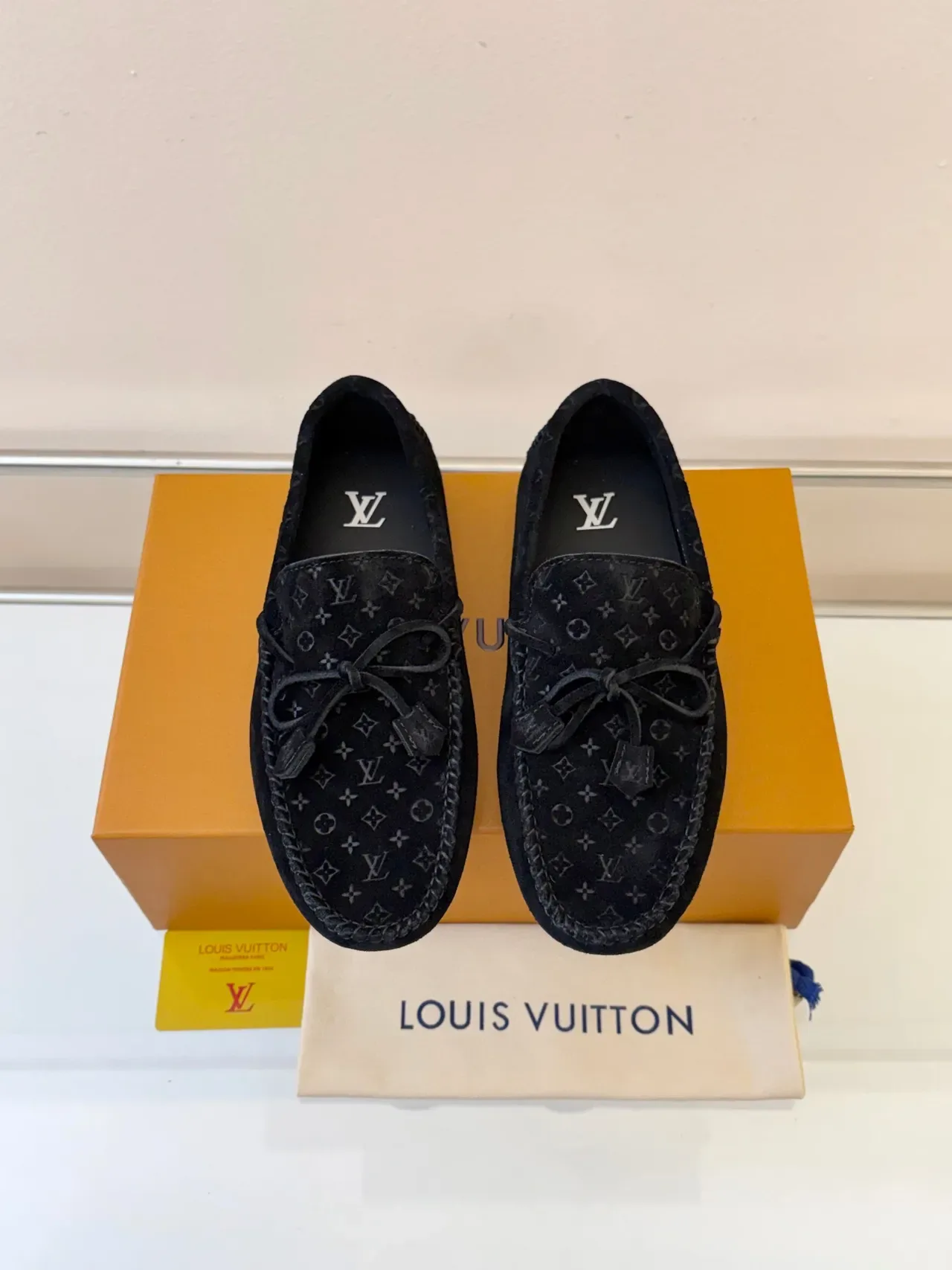 Louis Vuitton Monogram Suede Tassel Loafers 6