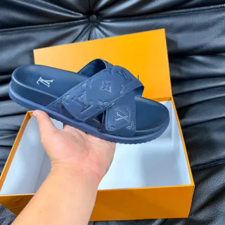 Louis Vuitton Monogrammed Rubber Slide Slipper