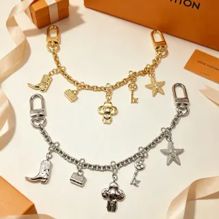 لويس فيتون Multi-Charm Chain سوار ذهبي فضي معدني