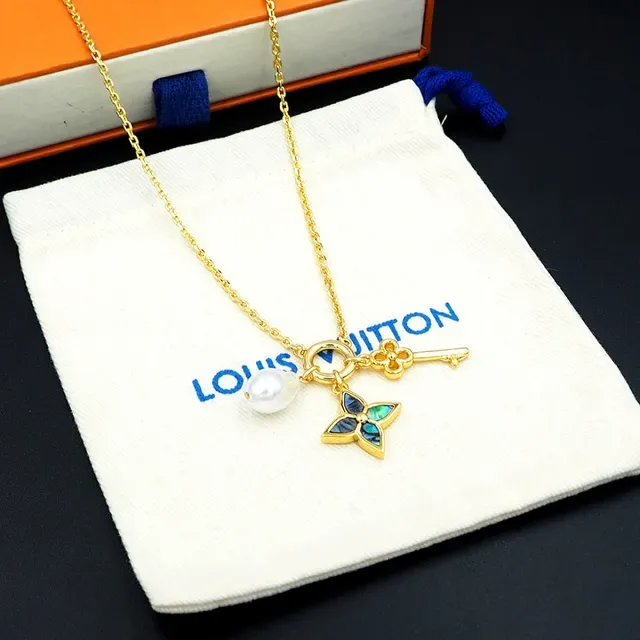 Louis Vuitton Multi-Charm Layered Gold-Tone Necklace 5