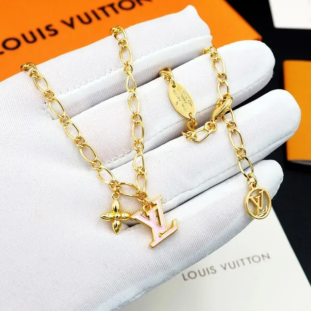 Louis Vuitton Multi-Charm Layered Gold-Tone Necklace 9