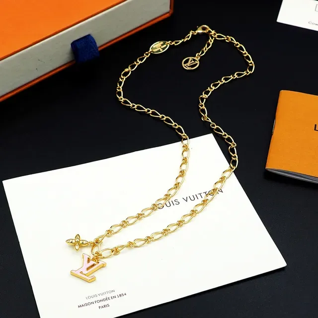 Louis Vuitton Multi-Charm Layered Gold-Tone Necklace 13