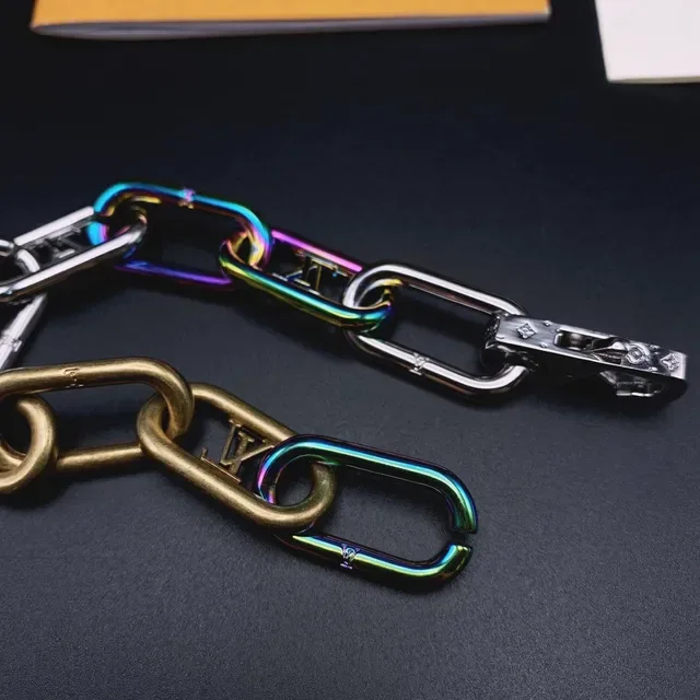 Louis Vuitton Multicolor Iridescent Monogram Chain Bracelet 2
