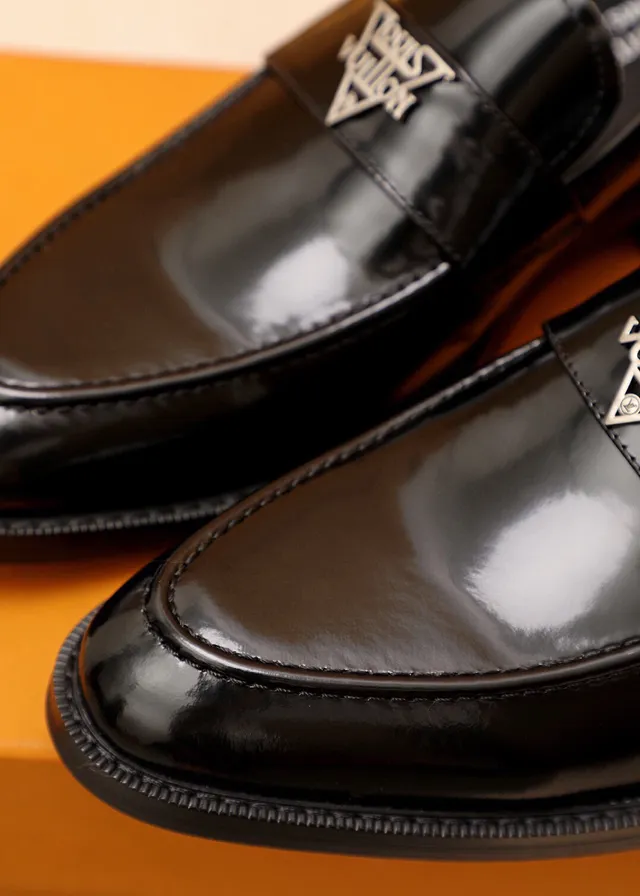 Louis Vuitton Penny Loafer Black Patent Leather Loafers 6