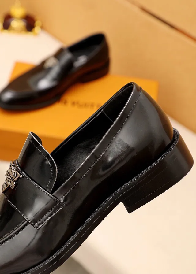Louis Vuitton Penny Loafer Black Patent Leather Loafers 7