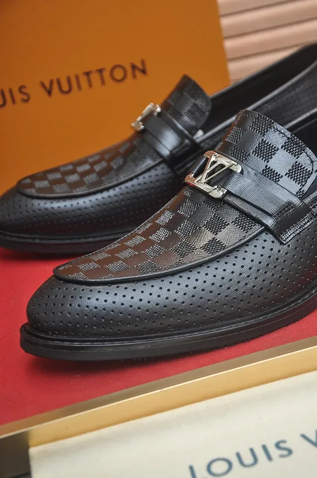 Louis Vuitton Perforated Leather Damier Loafer 2