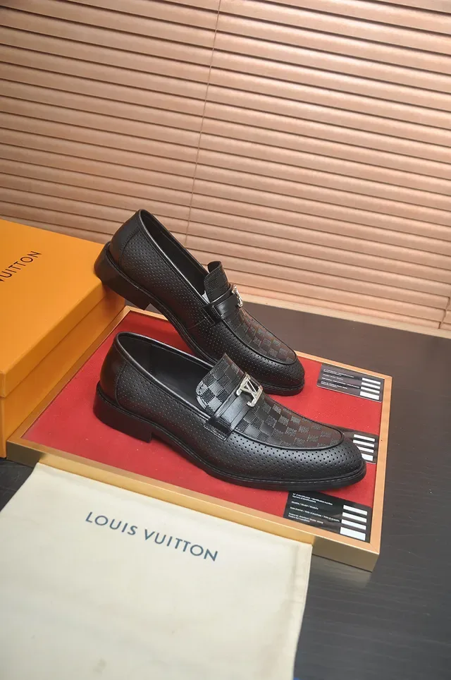 Louis Vuitton Perforated Leather Damier Loafer 4