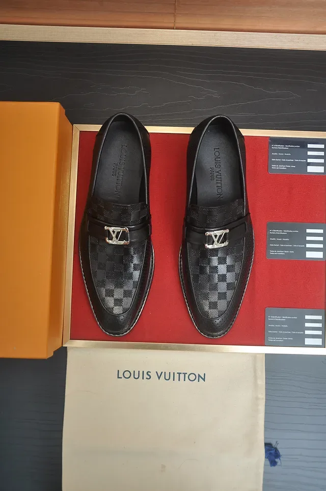 Louis Vuitton Perforated Leather Damier Loafer 5
