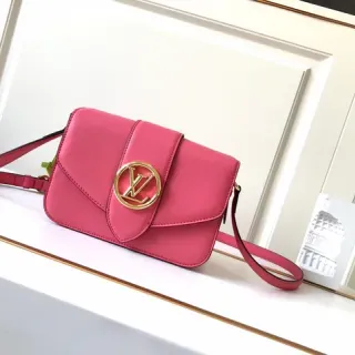 Louis Vuitton Pink Structured Flap Crossbody Bag