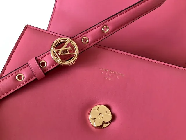 Louis Vuitton Pink Structured Flap Crossbody Bag 4