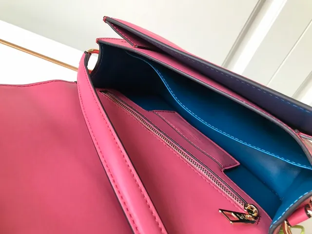Louis Vuitton Pink Structured Flap Crossbody Bag 9