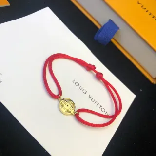 Louis Vuitton سوار حبل مفروك أحمر ذهبي تشارم