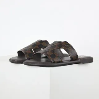 Louis Vuitton Run Away 棕色 Monogram Canvas 双带 休闲 凉鞋