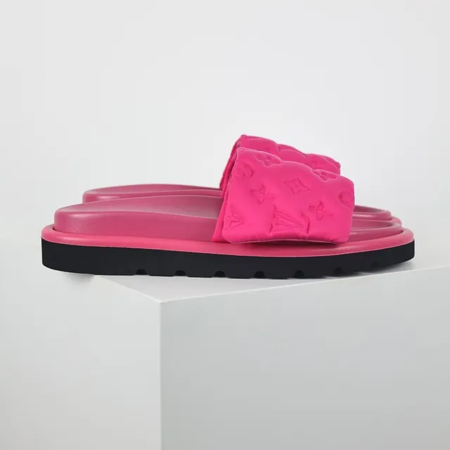 Louis Vuitton Run Away Pink Monogram Slippers 3