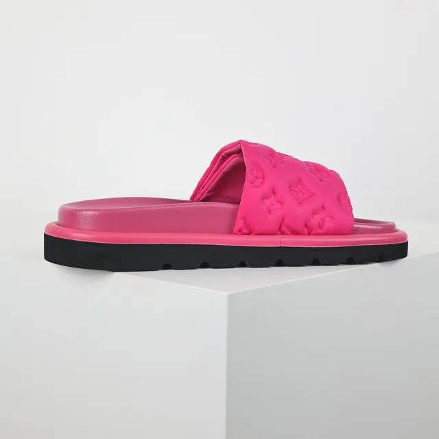 Louis Vuitton Run Away Pink Monogram Slippers 7