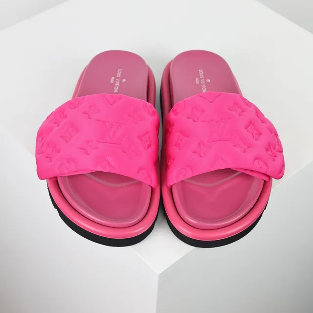 Louis Vuitton Run Away Pink Monogram Slippers 8