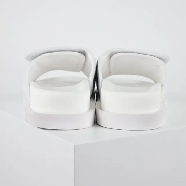 Louis Vuitton Run Away Slide सफेद Monogram चमड़ा स्लिपर्स 8