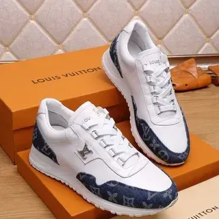 Louis Vuitton Run Away blanco y azul marino Monogram zapatillas lifestyle