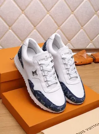 Louis Vuitton Run Away White and Navy Monogram Lifestyle Sneakers 2