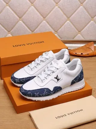 Louis Vuitton Run Away White and Navy Monogram Lifestyle Sneakers 7